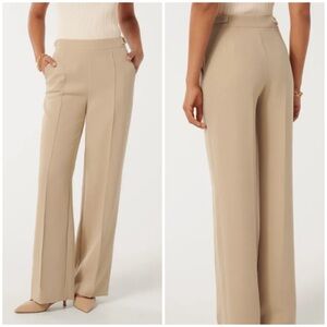 Ever New Tan Wide-Leg Women's Pants size 10